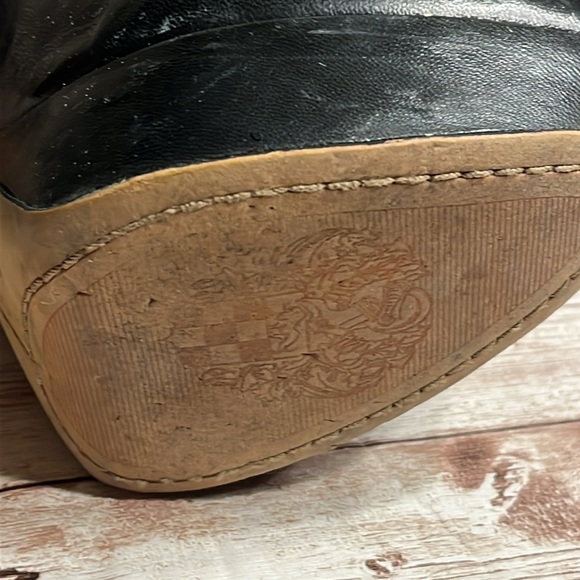 Vince Camuto Black Leather Stiletto Heels Size 9B/38 - Picture 12 of 13